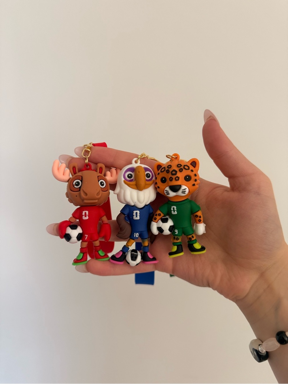 Random 1pc fifa mascot keychain